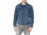 Wrangler Herren Classic Denim Jacket Jeansjacke, Blau (Mid Stone), S