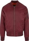 Urban Classics Herren P&aacute;nsk&aacute; Bunda Basic Bomber Jacke, Rot (Burgund 606)., S