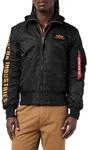 Alpha Industries MA-1 D-Tec SE Bomberjacke f&uuml;r Herren Black/Orange