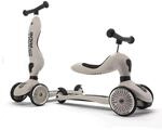 Scoot & Ride, Highwaykick 1-2 in 1 Kinderkickboard-Laufrad, Scooter, Farbe Ash, f&uuml;r