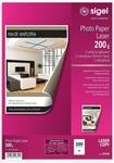 SIGEL LP344 Fotopapier f&uuml;r Laser / Kopierer, A4, 200 Blatt, hochgl&auml;nzend,