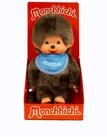 Sekiguchi 255040 - Original Monchhichi Junge, Pl&uuml;schtier mit blauem L&auml;tzchen...