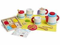 Melissa & Doug Steep & Serve Wooden Toy Tea Set , Wooden Toys , Kids Tea Set ,