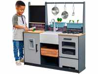 KidKraft Farm to Table Kinderküche aus Holz mit Zubehör und Licht- und