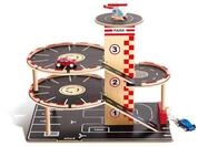 Hape Parkhaus Spielset - aus Holz, Autogarage auf DREI Ebenen mit Autos und