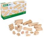 BRIO World 33772 Gro&szlig;es Schienensortiment 50 Teile - Schienen Set Eisenbahn -