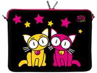 Kitty To Go LS144-15 Designer Notebooktasche Neopren Notebook Sleeve 39,1-39,6...