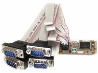 StarTech.com 4 Port Seriell RS232 Mini PCI Express Karte mit 16650 UART,...