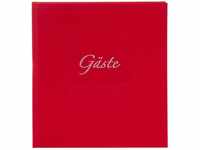 goldbuch 48047 Gästebuch mit Lesezeichen Seda, 23 x 25 cm, Hochzeitsgästebuch...