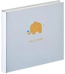 walther design Fotoalbum blau 28 x 25 cm Babyalbum mit Pr&auml;gung, Baby Animal...