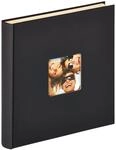 walther design Fotoalbum schwarz 33 x 34 cm Selbstklebealbummit Cover-Ausstanzung,