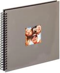 walther design Fotoalbum grau 30 x 30 cm Spiralalbum mit Cover-Ausstanzung, Fun