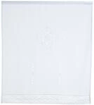 Home fashion 023/715-0105 100X0090CM Schlaufencafehaus Voile Bedruckt, Stoff, Wei&szlig;,