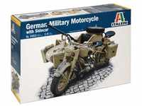 Italeri 7403-1:9 "Deut Militärmotorrad mit Seitenwagen, Transparent, Grau,...
