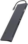 ICY BOX USB-C Docking Station (11-in-1) f&uuml;r 2 Monitore (1x HDMI, 1x MiniDP, 1x VGA),
