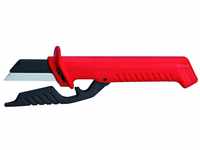 Knipex Kabelmesser mit auswechselbarer Klinge 190 mm 98 56, Rot