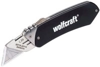 wolfcraft Freizeitmesser mit einziehbarer Trapezklinge I 4124000 I Leichtes