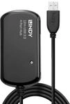 LINDY USB 2.0 Aktiv-Verl&auml;ngerungs-Hub Pro - Kabel, 42783, Schwarz
