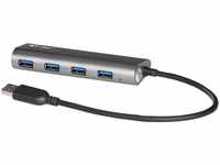 i-tec USB 3.0 Metal Charging HUB 4 Port mit Netzadapter, 4x USB 3.0 Ladeport,...
