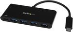 StarTech.com 4-Port USB 3.0 Hub mit Stromversorgung - USB-C to 4x USB-A - Kompakter