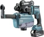 Makita Akku Kombihammer SDS Plus (inkl. Staubabsaugung, mit Akku 18 V + Ladeger&auml;t,