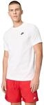Nike Herren T-Shirt Sportswear Club, White/Black, XS, AR4997-101