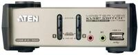 ATEN CS1732B KVM Switch VGA, PS/2-USB, Audio, USB-Hub, 2 Ports