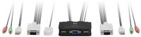 LevelOne KVM Switch 2X USB KVM-0223 mit Audio