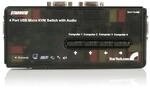 StarTech.com 4 Port VGA / USB KVM Switch inkl. Kabel und Audio - 4-fach VGA Desktop