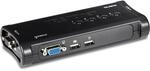 TRENDnet, TK-407K, 4-Port USB KVM Switch Kit VGA- und USB-Anschl&uuml;sse, Aufl&ouml;sung