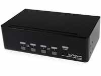 StarTech.com 4 Port Dual DVI USB KVM Switch/ Umschalter mit Audio und USB 2.0...