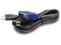 TRENDnet USB VGA Combo KVM männlich zu männlich Kabel, VGA/SVGA HDB 15-Pin