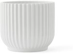 Lyngby Porcel&aelig;n &Uuml;bertopf gro&szlig; Lyngby im Bauhaus-Stil Zeitloses Design, Weiss