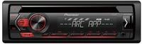 Pioneer DEH-S120UB 1-DIN RDS-Autoradio mit roter Tastenbeleuchtung, Display wei&szlig;,