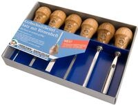 KIRSCHEN Werkzeuge 5696000 | Kerbschnitzsatz mit Birnenform, 6-teilig