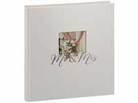 goldbuch Hochzeitsalbum Mr. & Mrs, Fotoalbum mit 60 weißen Seiten & Pergamin,