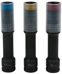 KS Tools 515.0622 SlimPOWER Alu-Felgen Kraft-Stecknuss-Satz, extra lang, 3-tlg.,