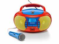 Karcher RR 5026 tragbares CD Radio - bunte Kinder-Boombox mit CD-Player, UKW...