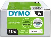 DYMO Original D1-Etikettenband | schwarz auf weiß | 12 mm x 7 m |...