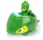 Dickie Toys PJ Masks Mission Racer Gekko, Die-Cast Fahrzeug mit Freilauf, Licht &