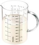 Tescoma Messbecher Glas 1l aus hitzebest&auml;ndigem Borosilikatglas - Gro&szlig;er Glas