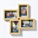 walther design Bilderrahmen natur 4X 10x15 cm Galerierahmen Rustic SN415H