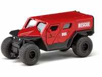 siku 2307, GHE-O Rescue Rettungswagen, 1:50, Metall/Kunststoff, Rot, Viele