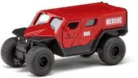 siku 2307, GHE-O Rescue Rettungswagen, 1:50, Metall/Kunststoff, Rot, Viele