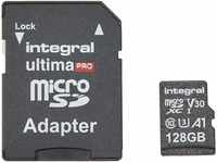 Integral 128 GB Micro-SD-Karte 4K Video Premium High Speed Speicherkarte SDXC...