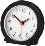 Hama analoger Wecker ohne Ticken (batteriebetriebene Uhr mit Alarmfunktion, Wecker