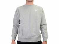 Nike Herren M NSW CLUB CRW BB 804340 Long Sleeved T-shirt, grau (dk grey...