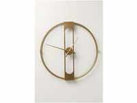 Kare Design Wanduhr Clip, Gold, rund, 60cm Durchmesser, Batteriebetrieben,...