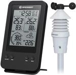 Bresser Wetterstation Funk mit Au&szlig;ensensor 3-in-1 Profi Windmesser mit Anzeige f&uuml;r