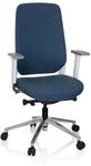 hjh OFFICE 790004 Profi B&uuml;rostuhl CHIARO T4 Stoff Blau/Wei&szlig; Drehstuhl...